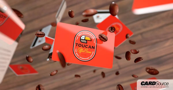 Toucan Coffee Bean Cardsource design