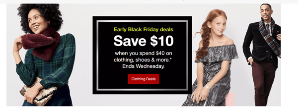 target ad for black friday, 11/20/2018
