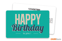 Happy Birthday Blue with Numbering Gift Card by CARDSource
