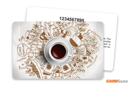 Coffee Illustrations Gift Card with Numbering by CARDSource