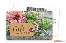Gift Tag Floral Barcode Gift Card by CARDSource