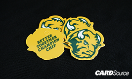 champ chip custom shape card example