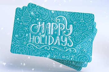 Holiday card design