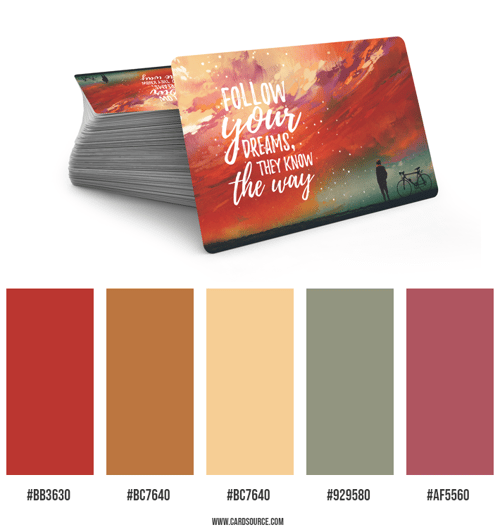 business card Color Palette