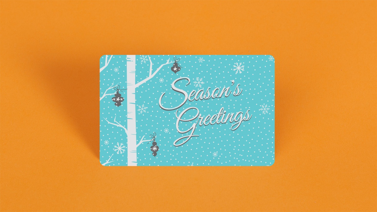 Various Designs Gift Card in a Greeting Card 