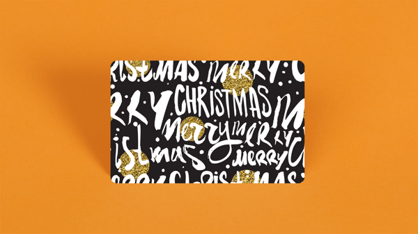 merry christmas gift card design