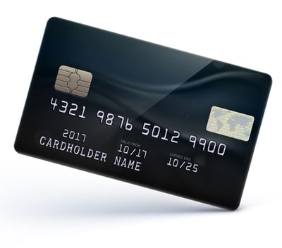 embossed credit card