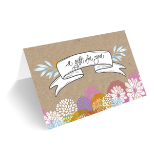 Spring Flowers Small Gift Card Carrier