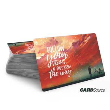 follow your dreams gift card design available in our online store